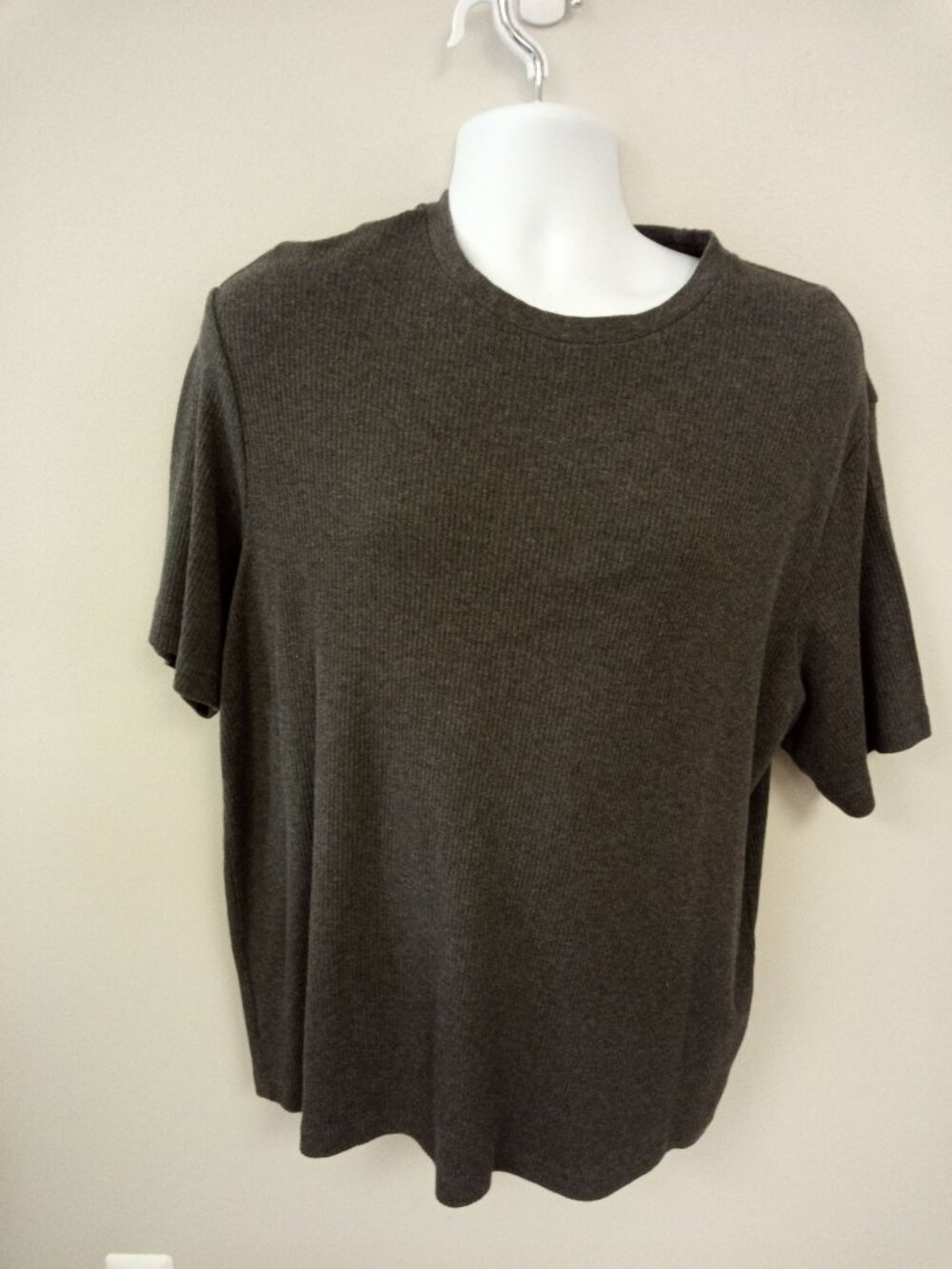 Croft & Barrow Men's Grey Short Sleeve shirt XL